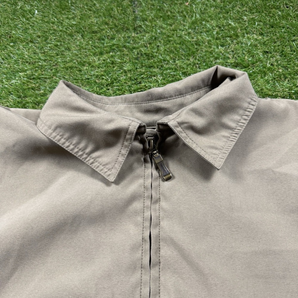 Pendleton Harrington Jacket Mens L Beige Bomber Plaid Lined Workwear Golf Nature - Picture 6 of 11